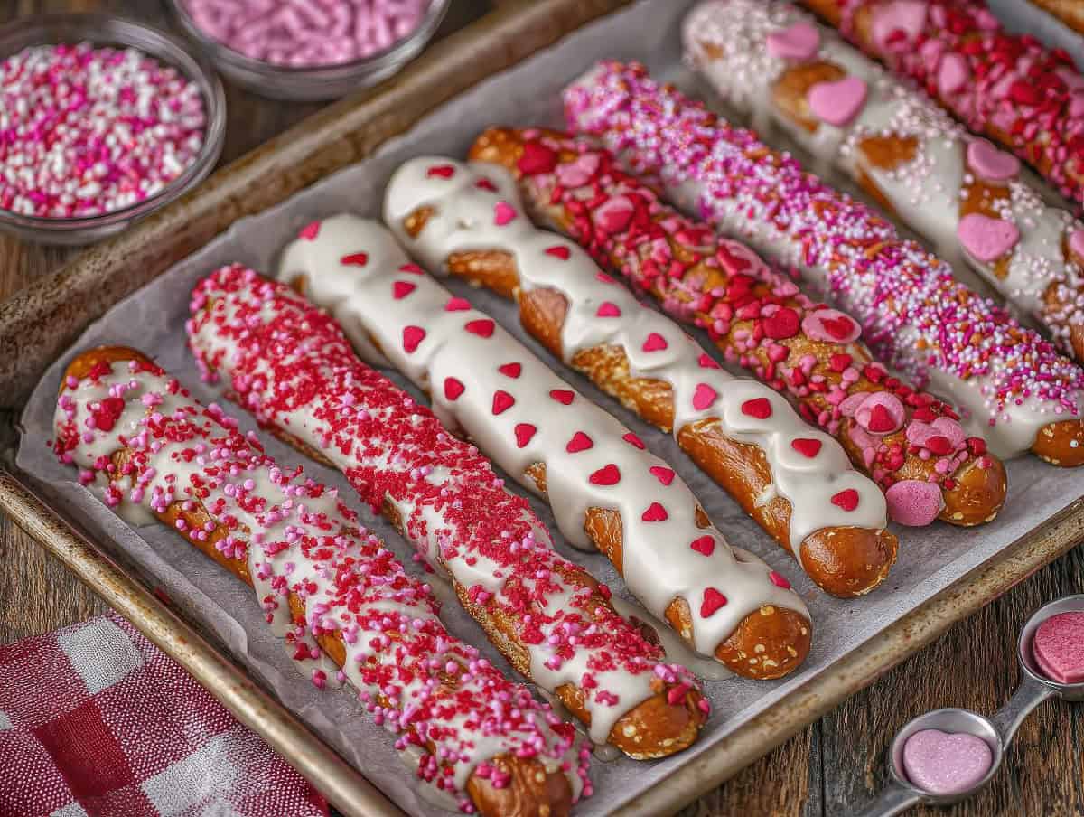 White Chocolate Pretzel Rods
