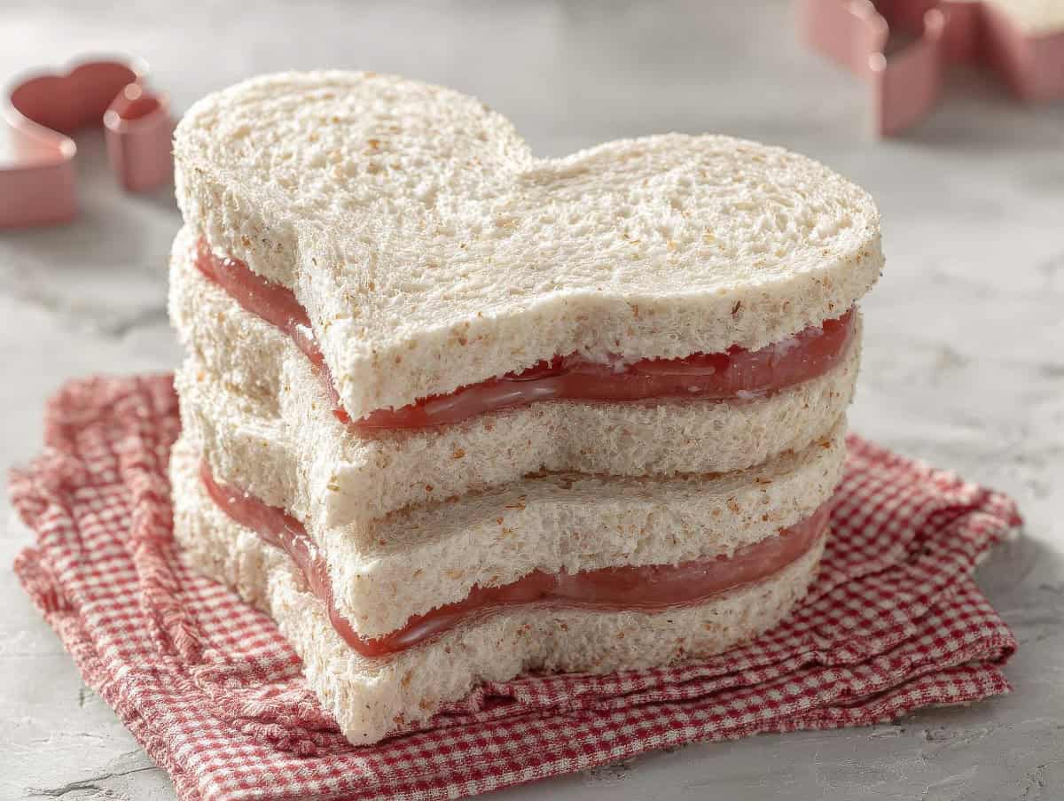 Heart-Shaped Sandwiches