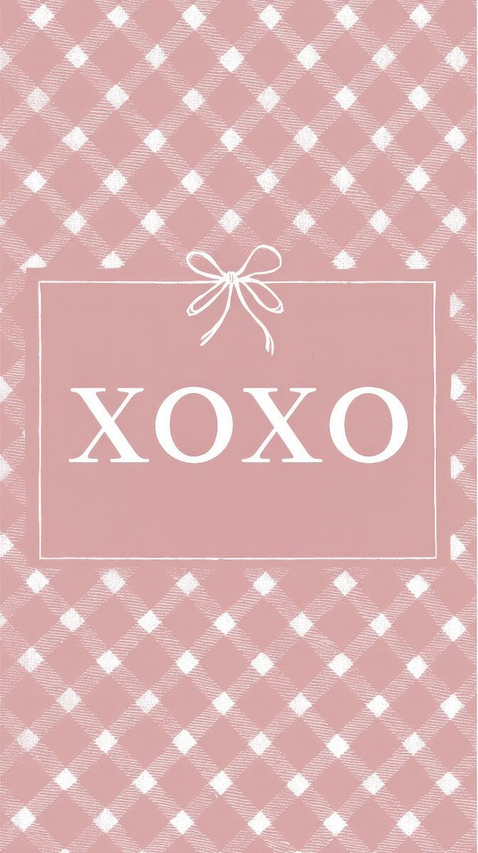 XOXO coquette valentine wallpaper