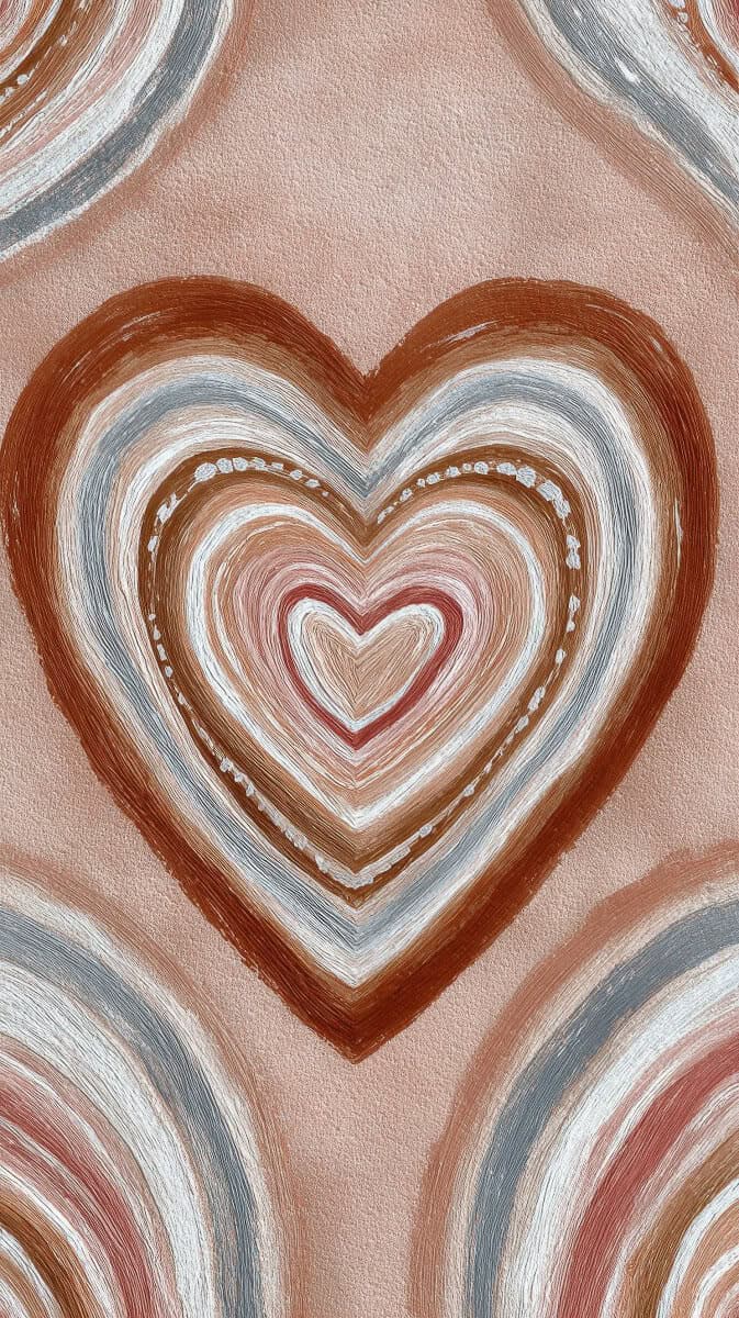 Warm toned rainbow heart arches for Valentine’s