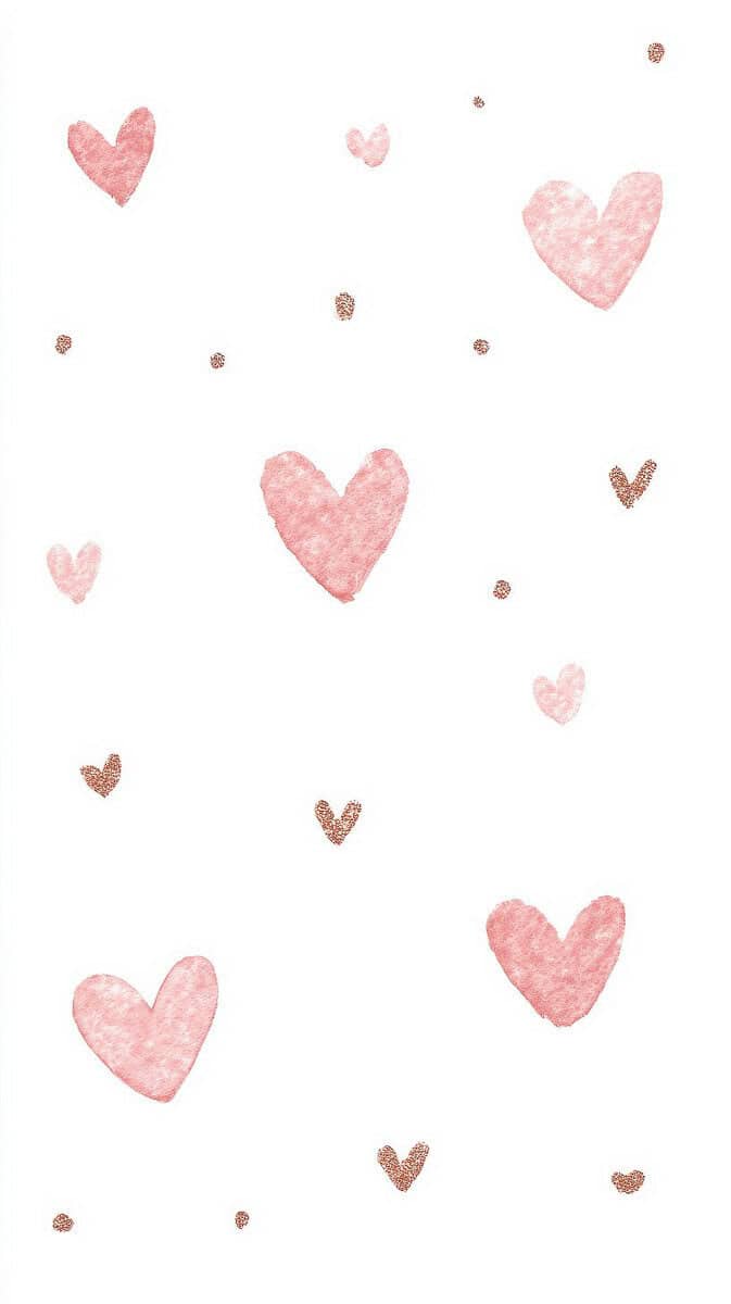 Pastel conversation hearts in soft grid layout
