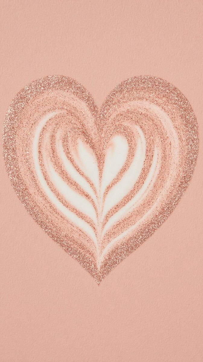 Girly Valentine’s collage wallpaper in soft pink