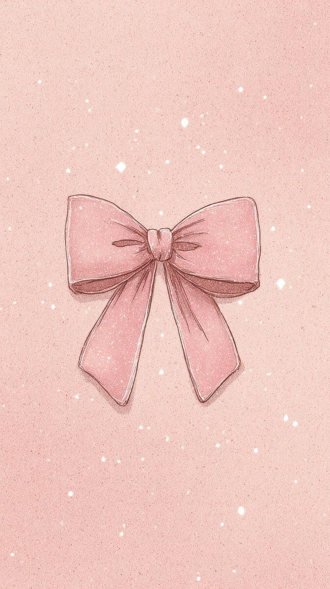 Cute coquette Valentine’s Day heart background