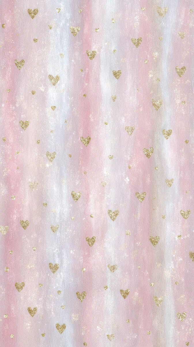 Coquette Valentine wallpaper in pinks and purples