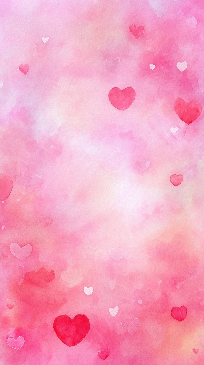 Light pink and cream hearts for lock screen