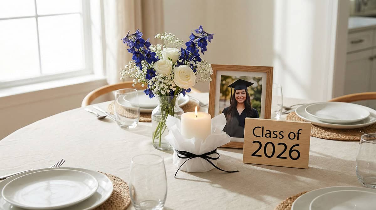 2026 Graduation Party Centerpiece Ideas-05 | Fit Fun And Over 40 Simple Graduation Party Centerpieces