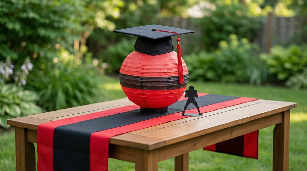 2026 Graduation Party Centerpiece Ideas-11 | Fit Fun And Over 40 School Spirit Paper Lantern Base