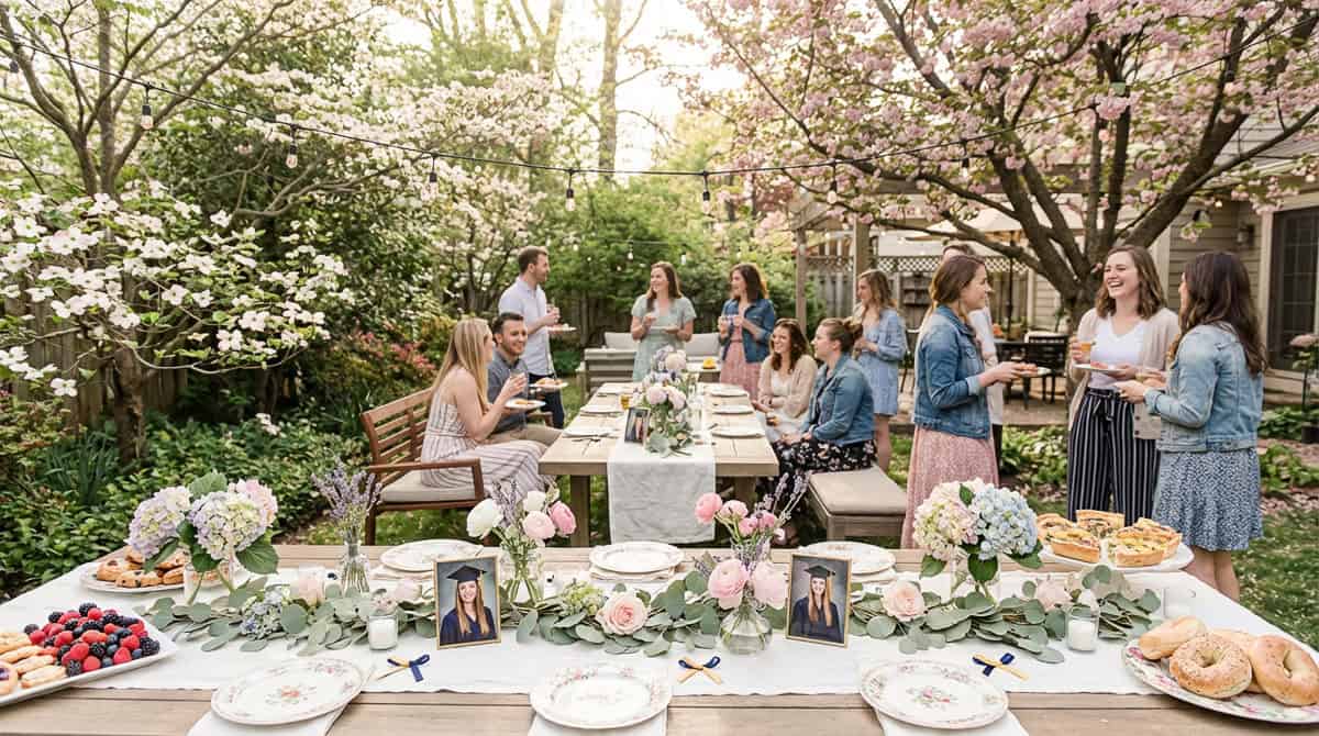 Graduation Party Trends 2026-9 | Fit Fun And Over 40 Garden Graduation Party Ideas for 2026 (Floral Brunch Style)