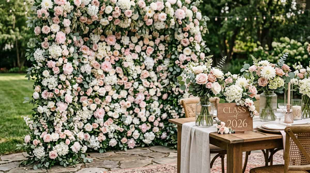 Floral Graduation Photo Backdrop Ideas for Picture-Perfect Moments