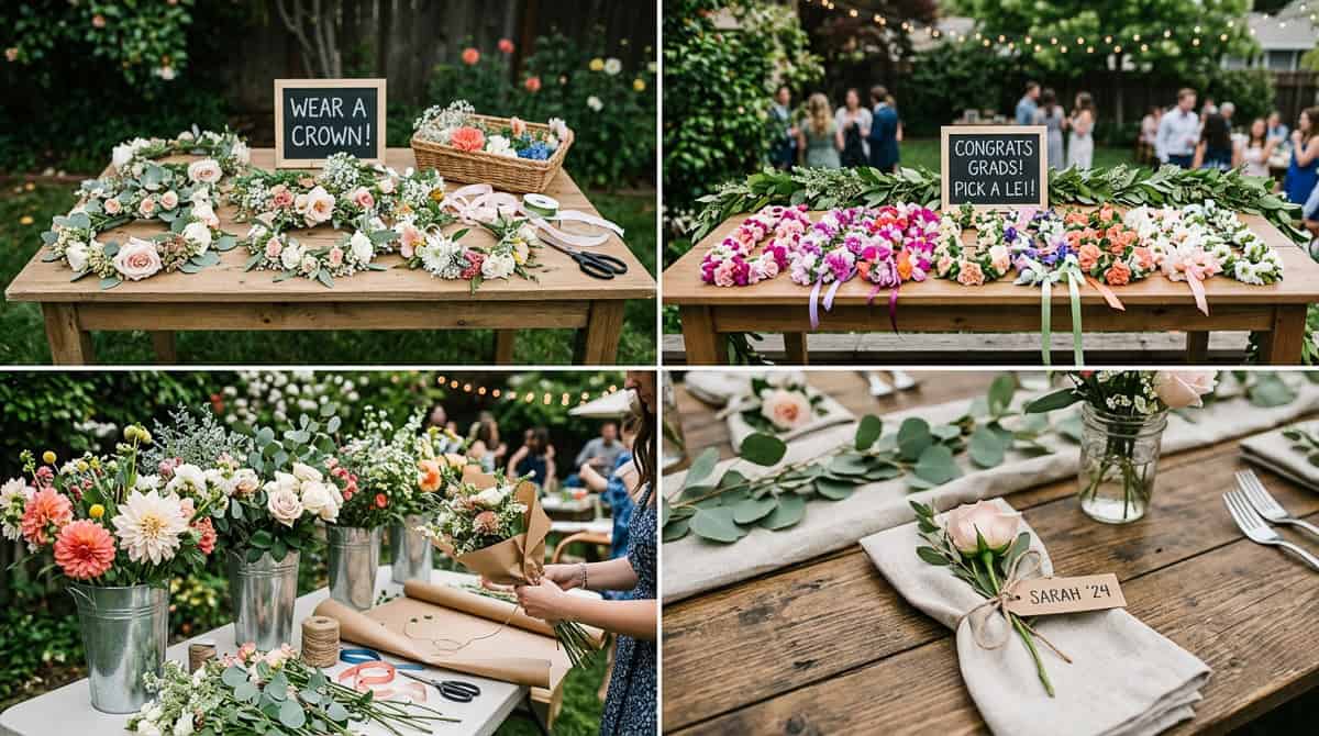 Fun Floral Graduation Party Extras Guests Will Love