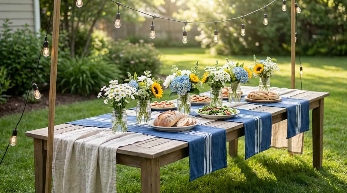 Graduation Party Table Ideas-15 | Fit Fun And Over 40 Backyard Graduation Celebration Tables