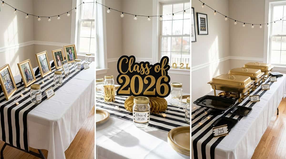 Graduation Party Table Ideas-21 | Fit Fun And Over 40 How to Pull Your Graduation Party Ideas Together for a Cohesive Celebration