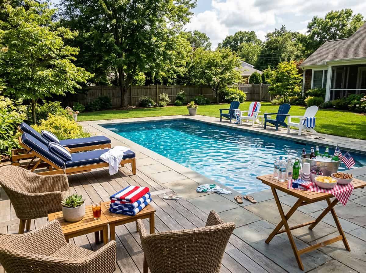 Fourth of July Pool Party Ideas-35 | Fit Fun And Over 40 Set up the pool the right way