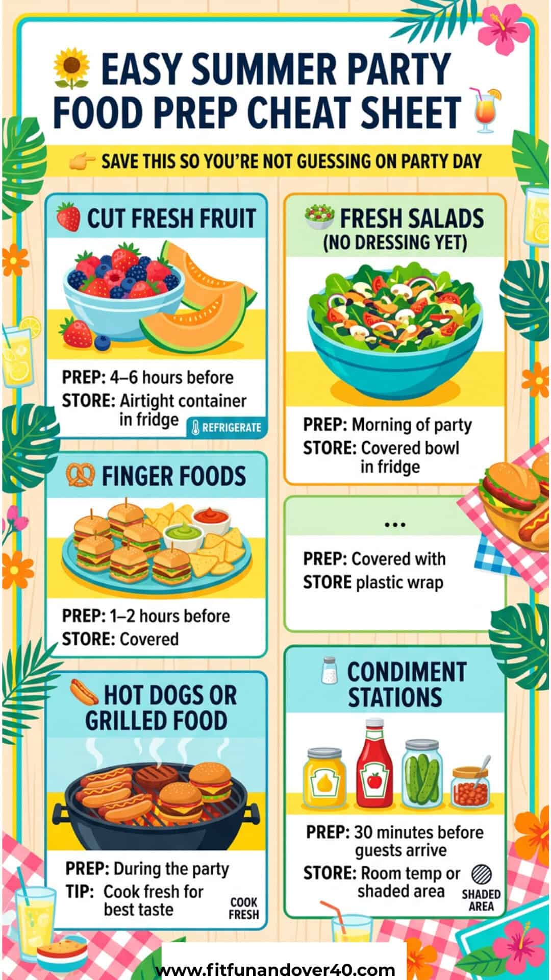 Easy food hacks summer party