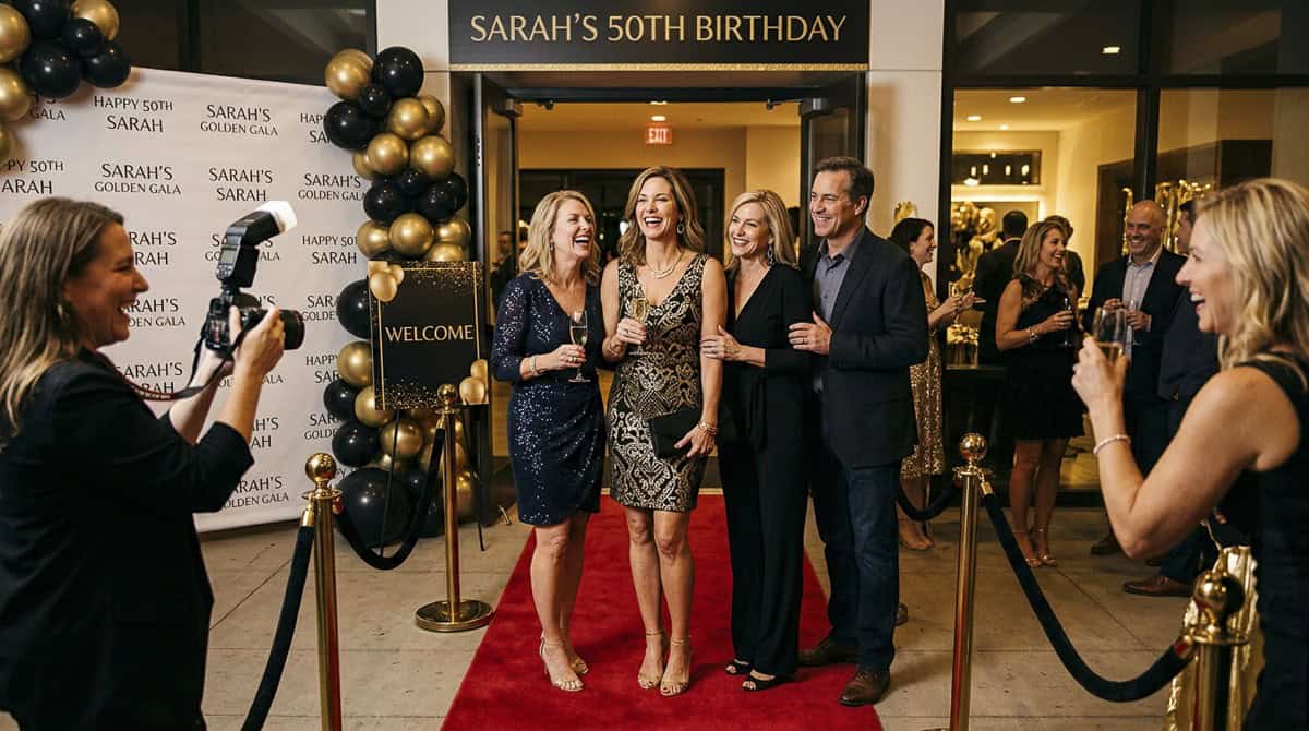 50 Birthday Party Ideas for women-11 | Fit Fun And Over 40 Red Carpet Theme