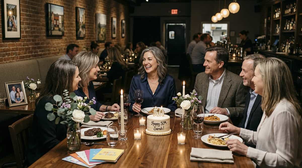 50 Birthday Party Ideas for women-16 | Fit Fun And Over 40 Favorite Restaurant Dinner