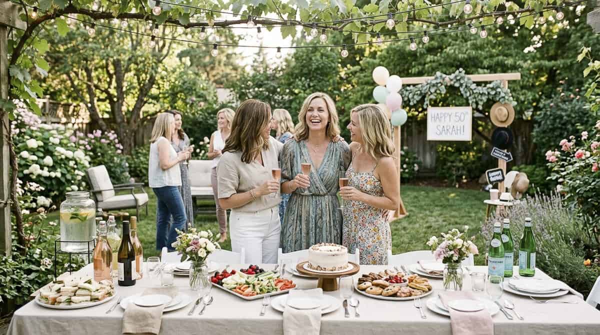 50 Birthday Party Ideas for women-3 | Fit Fun And Over 40 Garden Party