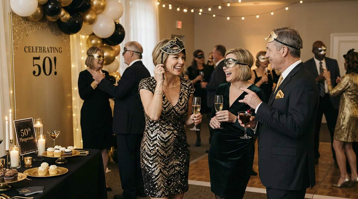 50 Birthday Party Ideas for women-6 | Fit Fun And Over 40 Masquerade Ball