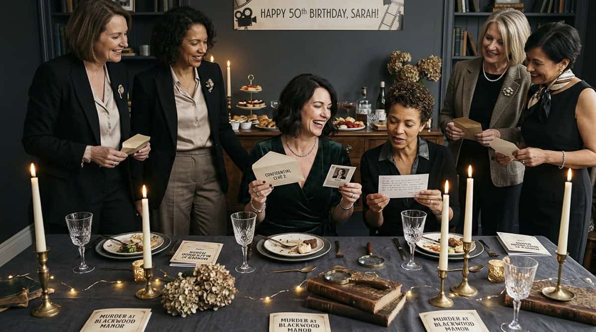50 Birthday Party Ideas for women-8 | Fit Fun And Over 40 Murder Mystery Party