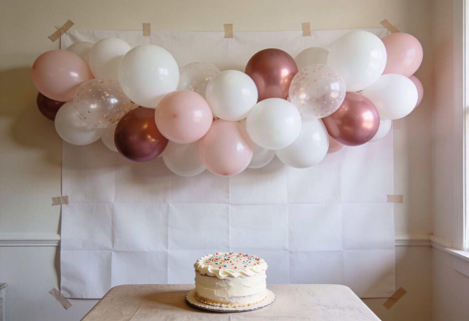 Balloon Hacks-31 | Fit Fun And Over 40 Balloon Wall Backdrop Using Tape or Hooks
