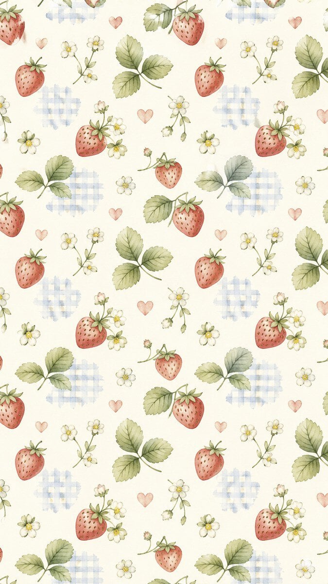 strawberry phone wallpaper