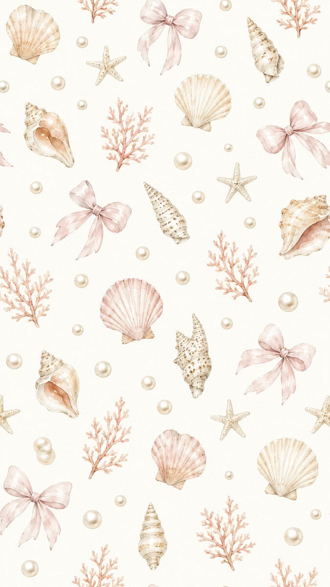 Shell Themed Summer Wallpaper