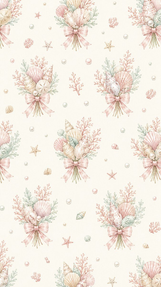 Beach shell summer wallpaper