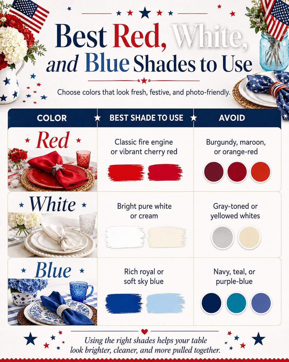 Choosing the Right Shades of Red, White, and Blue