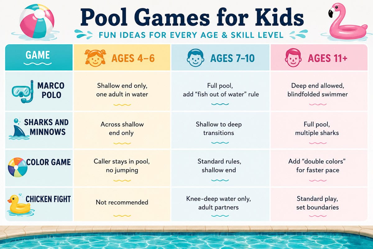 Pool Games For Kids
