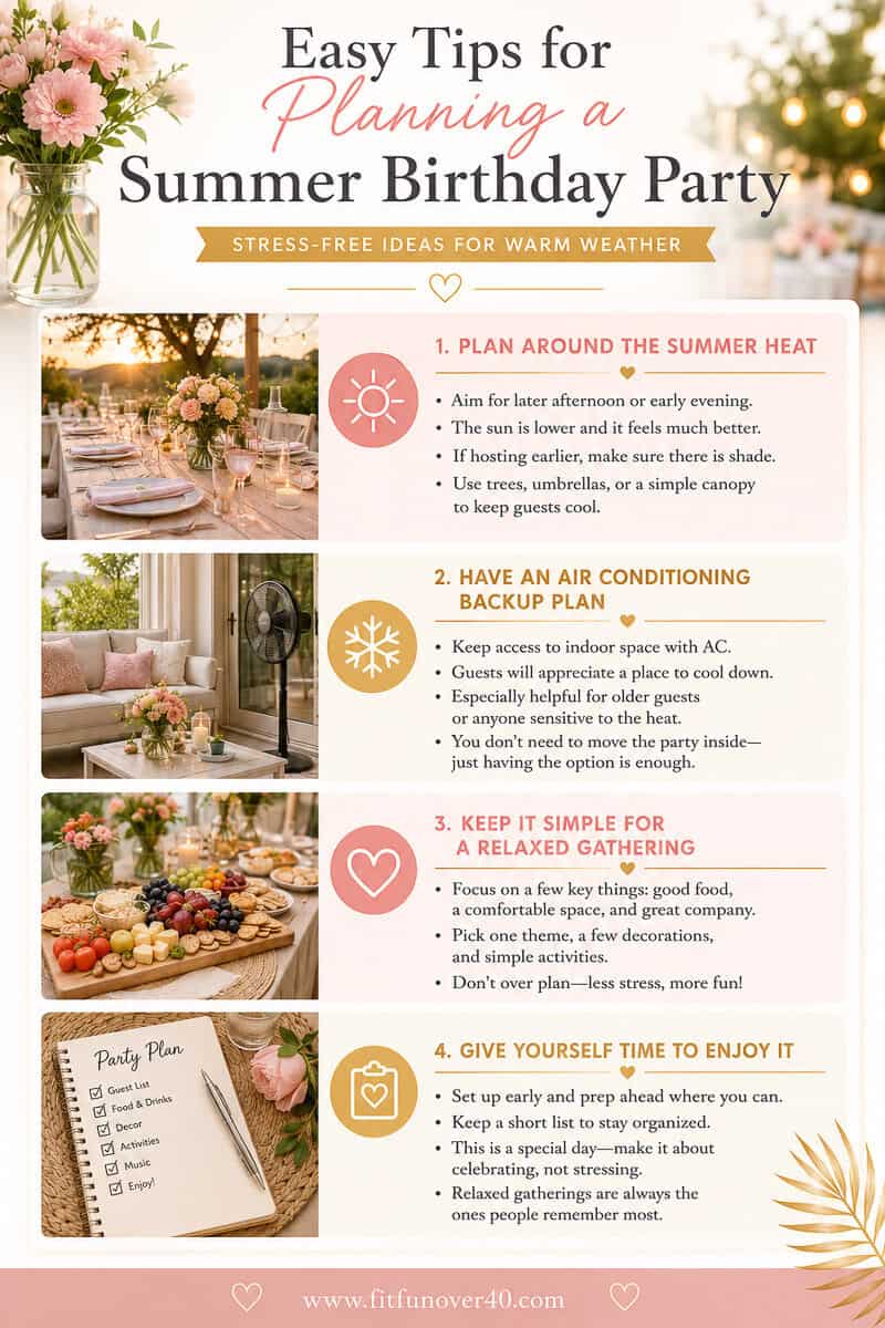 Summer Birthday Parties for Women-2-2 | Fit Fun And Over 40 Summer Party Tips